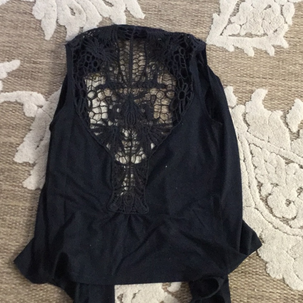 Black boho Vest